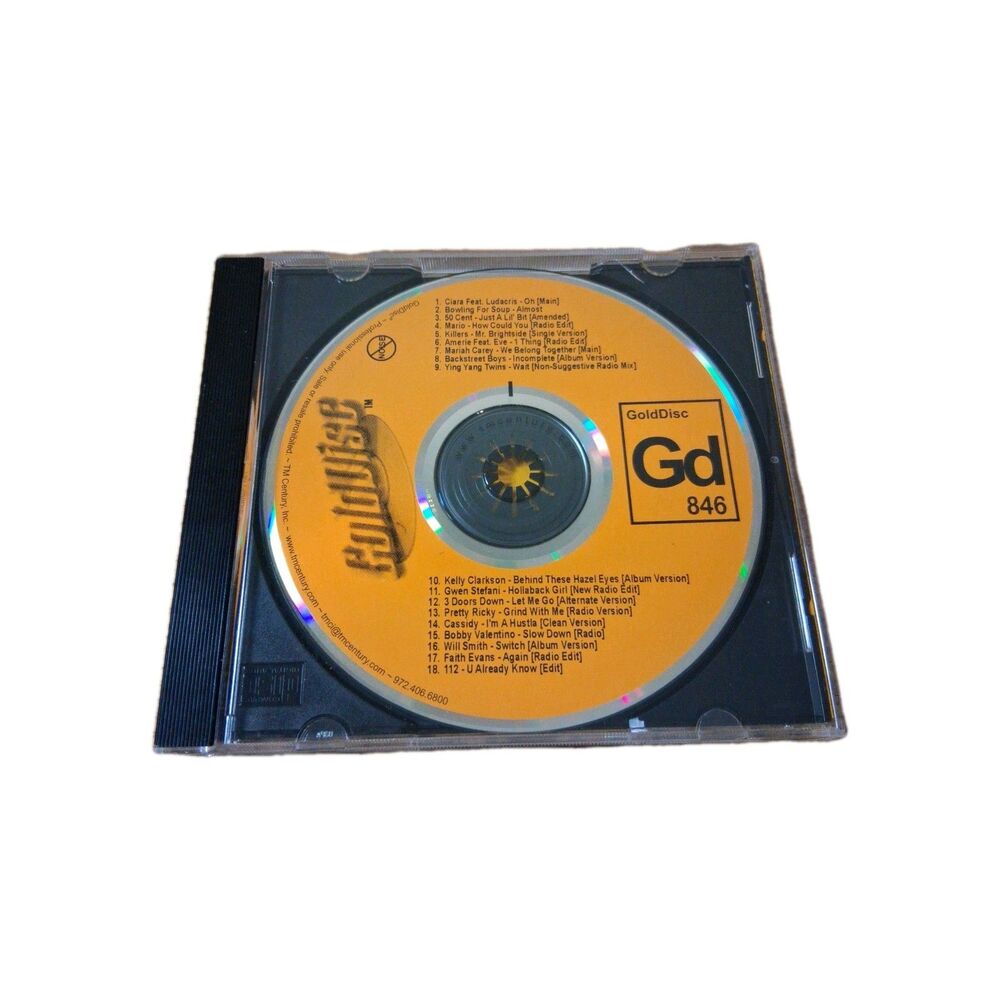TM Century GoldDisc 846 Radio Promo CD 50 Cent Ciara Kelly Clarkson 2005